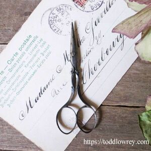 【ジョージアンの刺繍鋏はいかが】アンティーク イギリス ハサミ 道具 手芸 文房具　裁縫道具◆Antique Georgian Embroidery Scissors◆