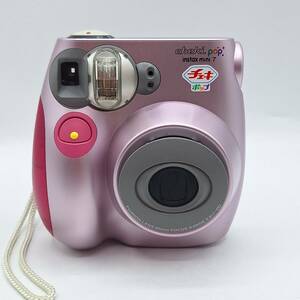 チェキ cheki pop チェキポップ instax mini 7 インスタント ミニ7 FUJIFILM 富士フィルム インスタントカメラ 通電確認済 【4310】