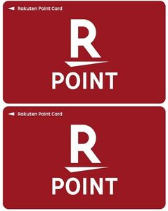 ■楽天ポイントカード R POINTロゴ２枚セット未使用 未登録■ 