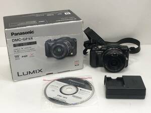 Panasonic パナソニック DMC-GF5 LUMIX G X VARIO 1:3.5-5.6/14-42 ASPH ミラーレス一眼カメラ 充電器/外箱付き AD153060