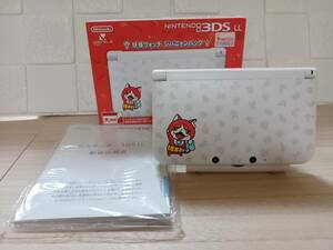 13184-04★極美品★任天堂/Nintendo 3DS LL 本体 妖怪ウォッチ ジバニャンパック★