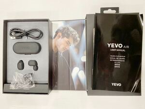  YEVO air Bluetoothワイヤレスイヤホン 可動品　箱、付属品付き