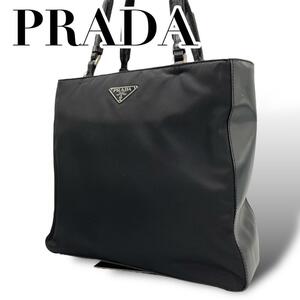 美品　PRADA プラダ　D5 ナイロン　トートバッグ　ハンドバッグ　三角ロゴ