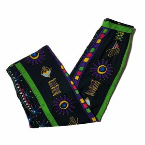 90s USA製 Vintage Rayon Easy Pants レーヨン イージーパンツ デザインパンツ 総柄 パジャマ ジャージ ヴィンテージ ビンテージ