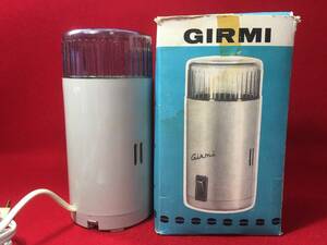 デッドストック品 動作確認済 静かな動き GIRMI イタリア レア コーヒーミル 豆 ミル 小型 撹拌機 電化製品 珍品 美品 卓上 携帯 キャンプ