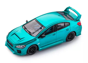 1/32 スロットカー　POLI CAR Subaru WRX STI cyan