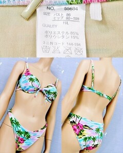 PY3-465◇//新品同様♪Cuteなサマーデザイン♪11Lサイズ*ビキニ*ハイレグ*セパレートスイムウェア※一番安価な送料はゆうパケットなら250円