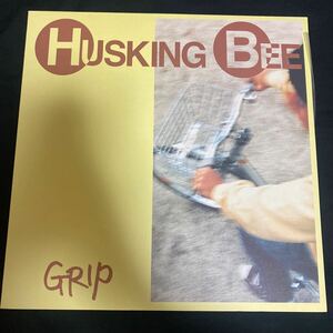 HUSKING BEE 「Grip」 POD-007 国内盤 1996年 パンク インサート付き レコード LP