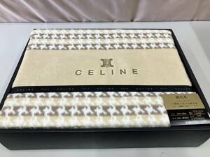 セリーヌ　CELINE PARIS　綿毛布　シルキータッチ　140×200センチ　シングルサイズ　寝具　西川産業（株）日本製