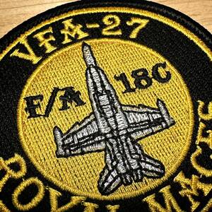 ROYAL MACES VFA-27パッチ刺繍ワッペン 