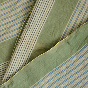 古布木綿風呂敷縞模様緑ジャパンヴィンテージファブリックテキスタイルリメイク素材 japanese fabric cotton vintage furoshiki wrap