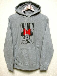 ★イクスピアリ限定★X-girl×Disney ミニープリント スウェット パーカー onesize★グレー フーディー エックスガール ディズニー 美品