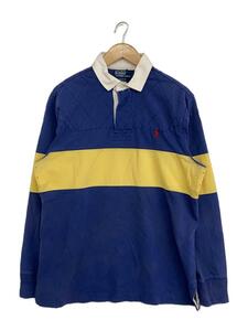 POLO RALPH LAUREN◆ポロシャツ/L/コットン/NVY/ボーダー