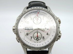 1円◆稼働◆ ハミルトン ホワイト 自動巻き メンズ 腕時計 O816
