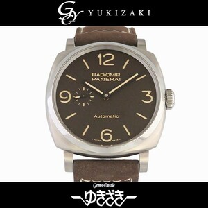 パネライ PANERAI ラジオミール チタニオ 3デイズ PAM00619 ブラウン文字盤 新品 腕時計 メンズ