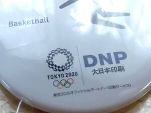 ★大日本印刷DNP オリンピック缶バッジ Tokyo2020★東京2020オフィシャルパートナー 東京五輪バスケット(検索：パリ五輪パリオリンピック)