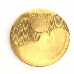 K18　EXPO70　日本万国博覧会記念　金メダル　750刻印　総重量13.4g【CEAN4029】