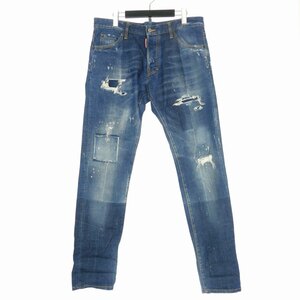 ディースクエアード DSQUARED2 17AW COOL GUY JEAN ダメージ加工 デニムパンツ ジーンズ 50 インディゴ S74LB0115 国内正規 メンズ