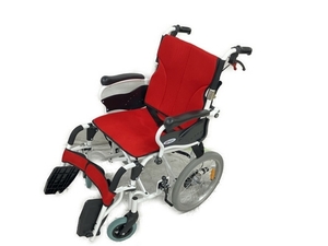 【引取限定】【動作保証】 ケアテック CAH-20SU 介助専用 車椅子 中古 直 S8815839