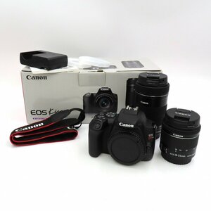 1円～ Canon キヤノン EOS Kiss X10 デジタル一眼レフカメラ EF-S 18-55/EF-S 55-250 箱付 動作確認済 現状品 y206-2572652【Y商品】