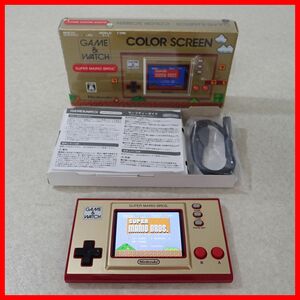 動作品 GAME＆WATCH ゲーム＆ウオッチ カラースクリーン スーパーマリオブラザーズ 本体 SM-35 任天堂 Nintendo 箱説付【PP