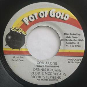 試聴 / DENNIS BROWN/FREDDIE McGREGOR/RICHIE STEPHENS / GOD ALONE /POT OF GOLD/Reggae/Dancehall/