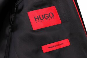 ヒューゴ・ボス メンズ チェスターコート サイズ52 HUGO BOSS COAT 50456693 10218859 BLACK 新品