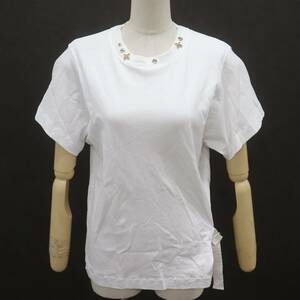 ITFDLZUO80QW 即決 本物 LOUIS VUITTON ルイヴィトン サイドストラップ RW191W JG2 FGTS03 Tシャツ ホワイト Lサイズ レディース