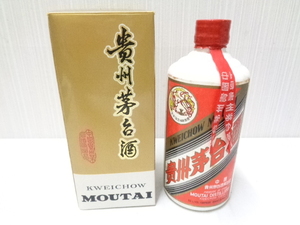 【未開栓】 MOUTAI 貴州茅台酒 マオタイ酒 五星麦ラベル 1992年 500ml (965g) 53% 箱入り