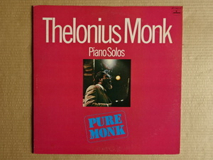 セロニアス モンク THELONIOUS MONK Piano Solos ジャズ ピアノ モダンジャズ LPレコード
