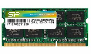 シリコンパワー ノートPC用メモリ 1.35V (低電圧) DDR3L 1600 PC3L-12800 8GB×1枚 204Pin Mac 対応