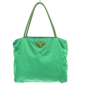 プラダ PRADA TESSUTO CITY トートバッグ ショルダーバッグ 三角ロゴプレート ナイロン 緑色 グリーン BR3854 /YO4 ■OH レディース