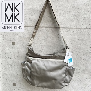 新品タグ付き 定価15,400円 MK MICHEL KLEIN BAG エムケー ミッシェルクランバッグ 撥水 ナイロンパイピング ショルダーバッグ BKRGM94140