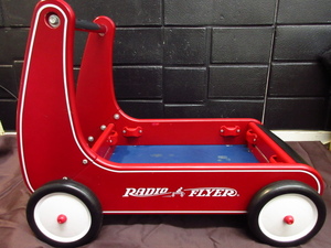 a4697　RADIO　FLYER/ラジオフライヤー/手押し車/クラッシック/ウォーカーワゴン/アメリカンスタイル/インテリア/赤色 現状渡し