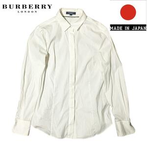 BURBERRY LONDON ホワイト ボタン シャツ ブラウス バーバリーロンドン 