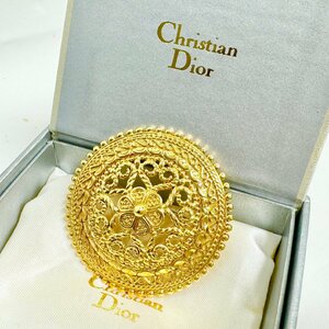 キングラム[27]Christian Dior クリスチャンディオール ブローチ★ケース付き★【送料無料】