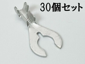 【CO-980 日本製 クワガタ 端子 30個 M6 メッキ仕様】 送料込 アース端子 検索用) ショート 電装 リレー 電気 保護 漏電防止 車