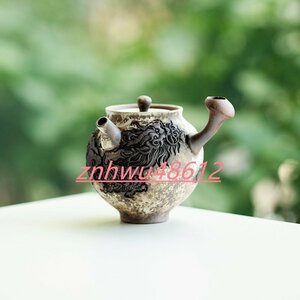 [エスペランザストア]職人手作り 陶器 煎茶道具 茶壺 茶壷 急須 常滑焼 茶器 茶道具 容量：130ML
