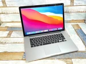 MacBook Pro 15-inch Retina,Mid2015/A1398/intel core i7-4980HQ 2.80GHz/メモリ16GB//15.4インチ/OS Big Sur