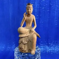 弥勒菩薩 仏像  木彫り製
