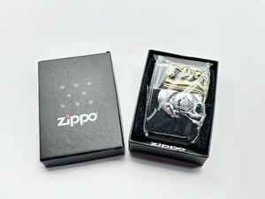 5-50 未使用 ZIPPO ジッポー ジッポ オイル ライター ビューティー ビースト Beauty＆beast BBZスカル KA2 ブラック チタン スカル キング