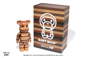 新品 BE@RBRICK カリモク BABY MILO HORIZON/400％/Medicom Toy ベアブリック マイロ/エイプ BAPE APE