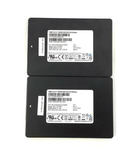 K6042534 SAMSUNG SATA 256GB 2.5インチ SSD 2点【中古動作品】