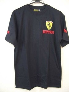 【訳あり・送料無料・新品・即決】Ferrari　Tシャツ　黒　S　フェラーリ　ティーシャツ　ブラック　クリックポスト送料無料