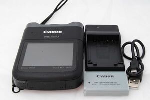 新品級 ★Canon iVIS mini X デジタルビデオカメラ 対角約170度 1,280万画素CMOSセンサー IVISMI ★ 20240508_B00O3X3CFA