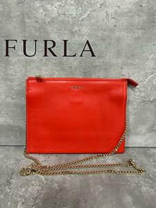 フルラ バッグ FURLA レザー 2way 斜めがけ チェーンショルダー