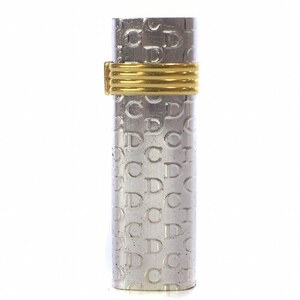 クリスチャンディオール Christian Dior ヴィンテージ ガスライター タバコ 喫煙具 小物 火花未確認 CDロゴ シルバーカラー ゴールドカラー