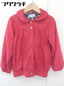 ◇ agn?s b. ENFANT アンファン キッズ 子供服 ジップアップ ジャケット サイズ6ans レッド レディース