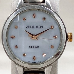 ジャンク ［ジャンク］ MICHEL KLEIN ミッシェルクラン AS01-0AC0 ソーラー 本体のみ 腕時計 バッテリー残りわずかのためジャンク扱いです