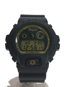 CASIO◆クォーツ腕時計/デジタル/ラバー/GLD/BLK/DW-6900FS